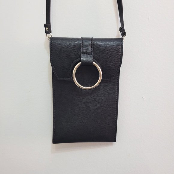 Faux Leather Cell Phone Crossbody Bag - Picture 3 of 7